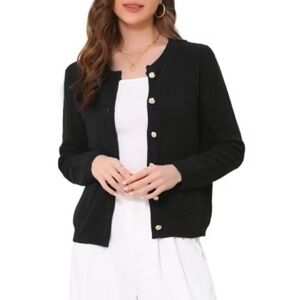 Textured knit cardigan size small \medium